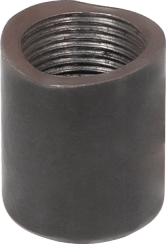 Welded muff with shaping